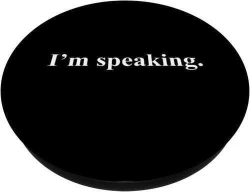 Vista 2 de I'm Speaking Biden Harris Debate 2020 PopSockets PopGrip: Agarre intercambiable para teléfonos y tabletas