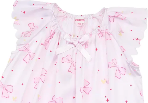 Vista 4 de JESKIDS Camisones de satén para niñas, camisón de seda, ropa de pijama
