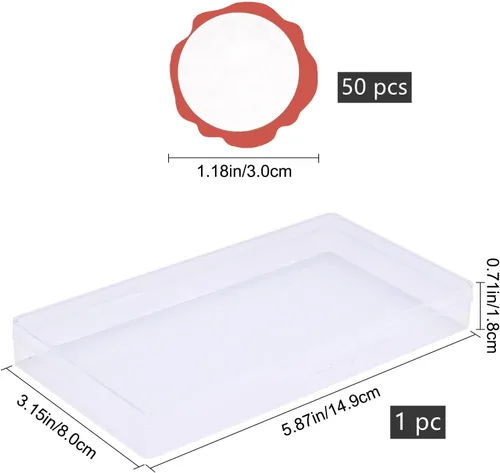Vista 2 de CRASPIRE 50 calcomanías de sello de cera roja, brújula, autoadhesivas, sello de cera, sobre para invitación de boda, álbum de recortes, bricolaje