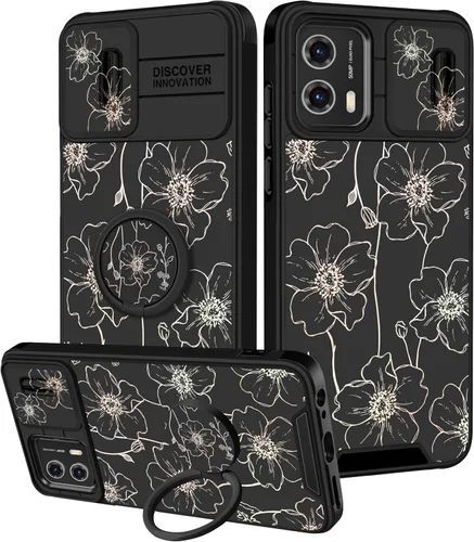 Vista 71 de Funermei Funda para Moto G Stylus 5G 2022, funda para teléfono con diseño de calavera de esqueleto para mujeres y niñas, diseño gótico, Como