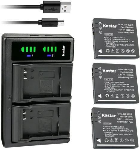 Vista 6 de Kastar LTD2 - Cargador de batería USB de repuesto para Panasonic Lumix DMC-FS20P DMC-FS20S, Lumix DMC-FX30 DMC-FX30A DMC-FX30EB-K DMC-FX30EB-S