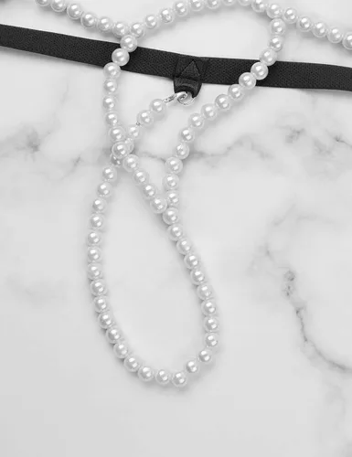 Vista 7 de YOOJOO Tangas de talle bajo con perlas tangas íntimas tangas tanga para mujer