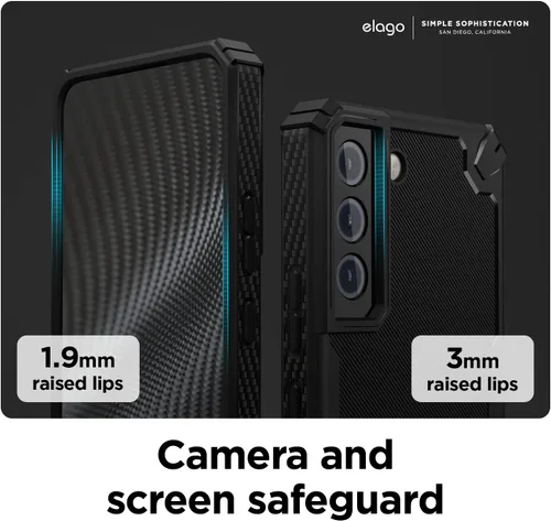 Vista 6 de elago Armor - Funda compatible con Samsung Galaxy S22 de 6.1 pulgadas, protección contra caídas de grado militar de EE. UU., funda protectora
