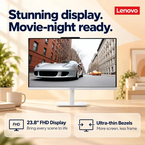 Vista 5 de Lenovo IdeaCentre 24" todo en uno, 16 GB de RAM, 1 TB de almacenamiento
