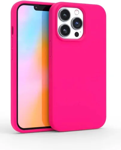 Vista 10 de FELONY CASE Funda de silicona verde neón para iPhone 12 Pro Max Silicona líquida con forro de microfibra antiarañazos, funda protectora a prueba