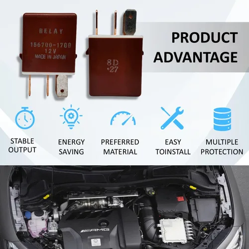 Vista 4 de Mini relé de potencia automotriz ISO multiusos 156700-1700 20A 12VDC 5Pins Compatible con 56700-1700 90084-98032