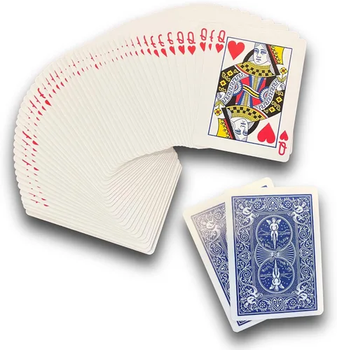 Vista 15 de One Way Force Deck Trick Kit Blue Back 8 of Hearts
