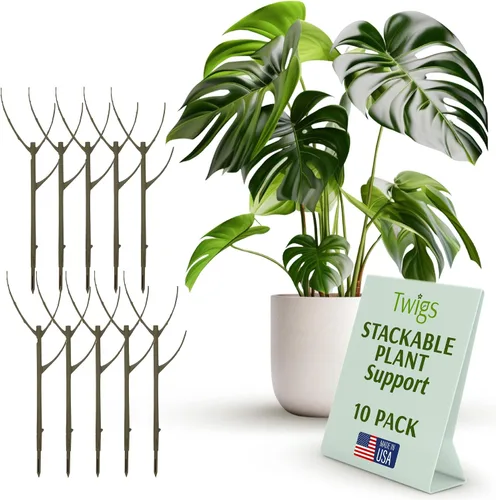 Vista 21 de Estacas de soporte para plantas para uso en interiores y exteriores, alternativa duradera de enrejado para plantas trepadoras y en maceta