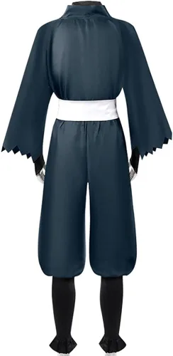 Vista 6 de Jigoku Raku Sagiri Yamada Cosplay Gabimaru Cosplay traje Yuzuriha uniforme kimono conjunto completo