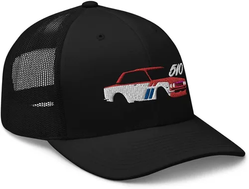 Vista 6 de Datsun 510 - Gorra de camionero con diseño personalizado JDM, Transparente