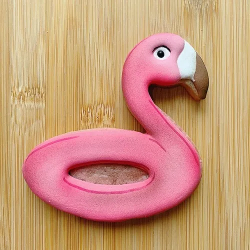 Vista 2 de LILIAO Cortador de galletas Flamingo Float - 3.8 x 3.9 pulgadas - Acero inoxidable