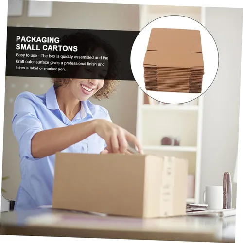 Vista 7 de Cartones pequeños duros estupendos 20 cajas de empaquetado blancas de las PC que presentan el envío de la caja para el envío