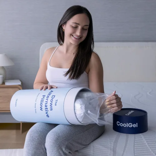 Vista 3 de COOL GEL Almohada alternativa de plumón, suave y cómoda (1, tamaño King (estándar de EE. UU.))