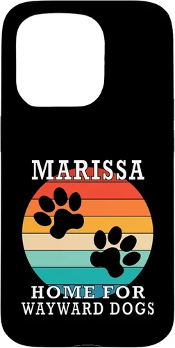 Vista 14 de Marissa Home for Wayward Dogs Family Name Case for iPhone 17