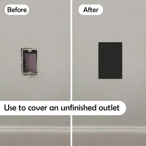 Vista 2 de Rubber Bond Placa de Goma Autoadhesiva para Toma de Pared, Paquete de 5 Unidades – Parche de Agujero para Paneles de Yeso Fácil de Aplicar Despegar