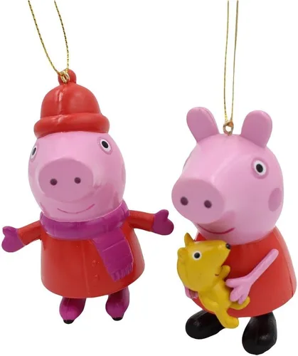 Vista 2 de Kurt Adler Pa1161 Peppa Pig™ Molde de soplado de adornos de Navidad, surtido