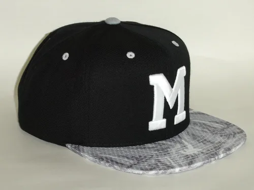 Vista 4 de Mitchell & Ness NHL Montreal Maroons - Pincel de pintura (2 tonos), gorra Snapback, Negro