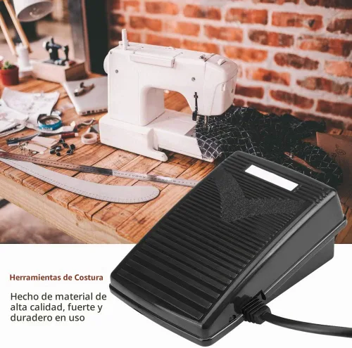 Vista 3 de Pedal de control de pie, pedal de control de pie universal para máquina de coser para el hogar con cable de alimentación de repuesto para JANOME2049