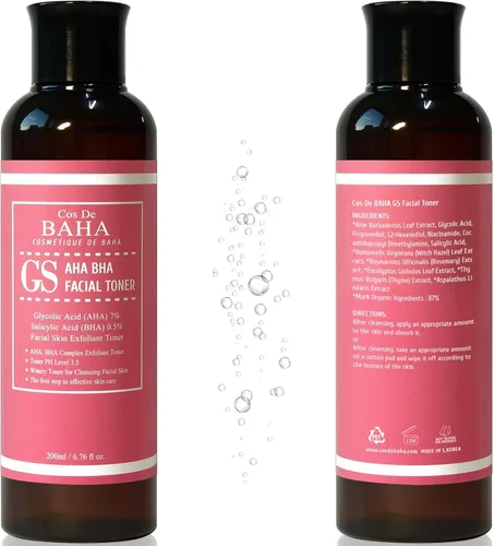 Vista 8 de Ácido glicólico 7% AHA + ácido salicílico 0.5% BHA tónico facial - Sin alcohol para una piel de aspecto más suave, 6.76 onzas líquidas (6.8 fl oz)