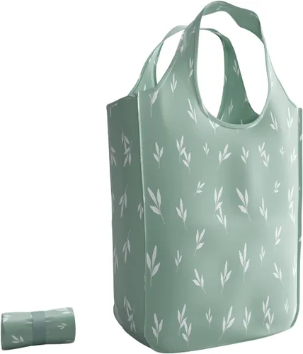 Vista 16 de Pure Sage Bolsa de comestibles reutilizable - Elegante bolsa de compras para comestibles - Bolsa plegable - Tamaño mediano