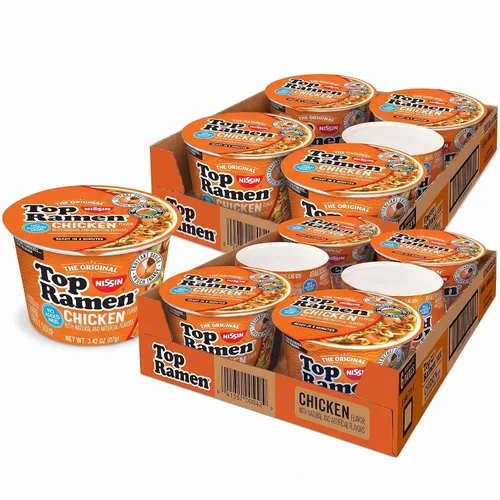 Vista 10 de Nissin Top Ramen - Sopa de fideos, salsa de soja, 3 onzas (paquete de 24)