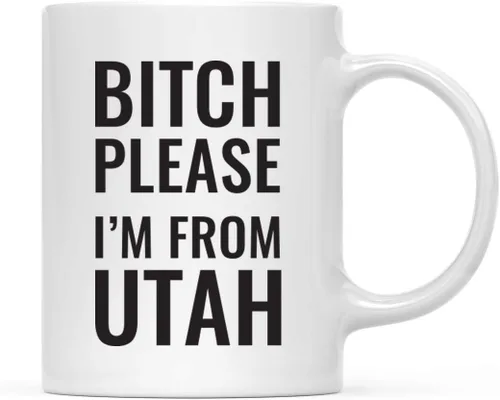 Vista 15 de Andaz Press Taza de café de 11 onzas, regalo de broma, Bitch Please I'm from Alabama, paquete de 1, incluye caja de regalo, divertidas ideas