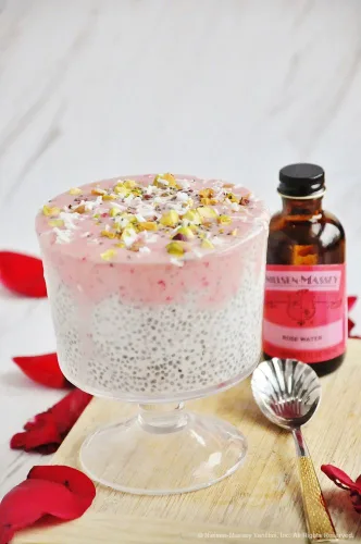 Vista 4 de Nielsen-Massey Agua de rosas para hornear, cocinar y bebidas, botella de 2 onzas