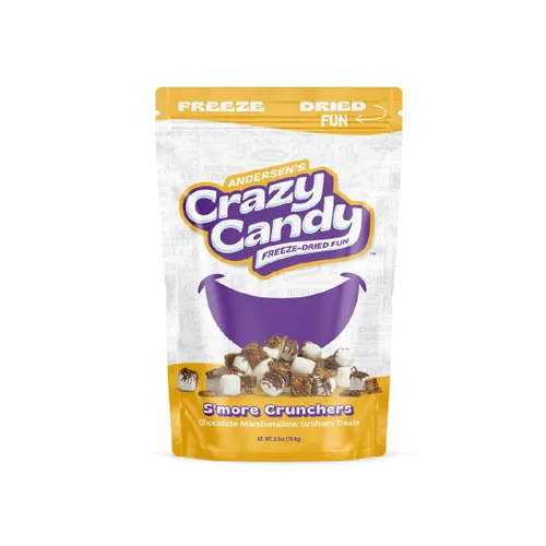 Vista 4 de Caramelos liofilizados S'mores con malvavisco de chocolate y galleta Graham, Crazy Candy S'more Crunchers - Caramelos crujientes con sabor a fogata