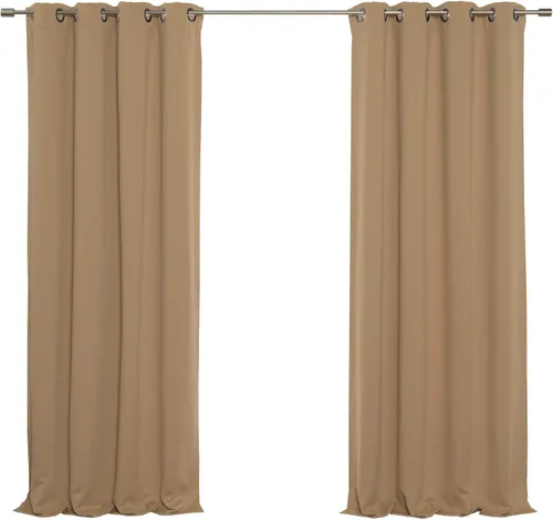 Vista 58 de Best Home Fashion Cortinas opacas aisladas térmicamente - Parte superior del ojal de bronce antiguo - 52" de ancho x 84" Largo - (Juego de 2 Paneles)