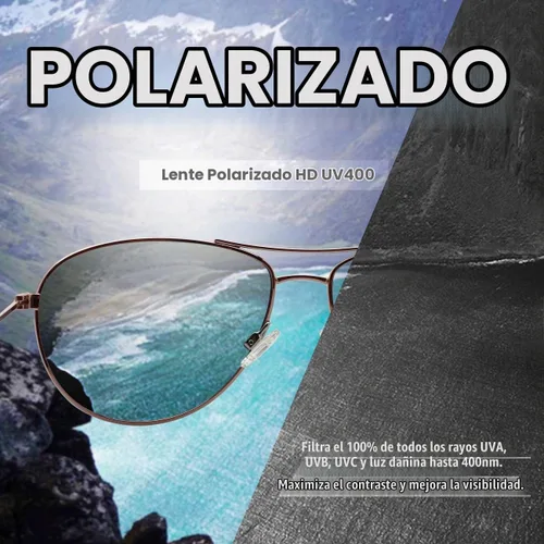 Vista 2 de MAXJULI Baby Sea 8017 - Gafas de sol polarizadas de aviador para cara pequeña y estrecha para mujeres y hombres Dorado/Marrón