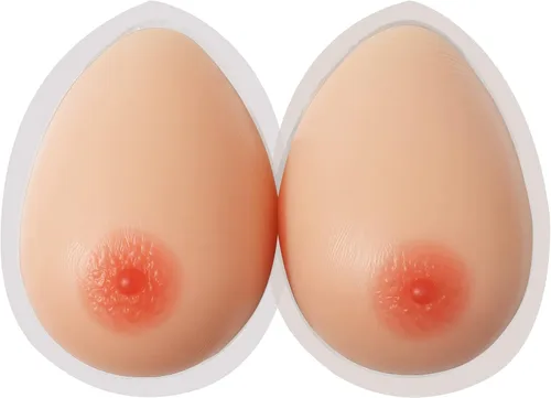 Vista 3 de Windsleeping Prótesis de silicona autoadhesiva, forma de seno, mastectomía, tetas falsas autoadherentes