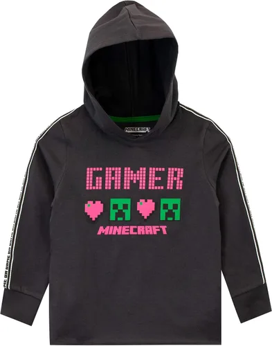 Vista 2 de Minecraft Creeper - Sudadera con capucha para niña