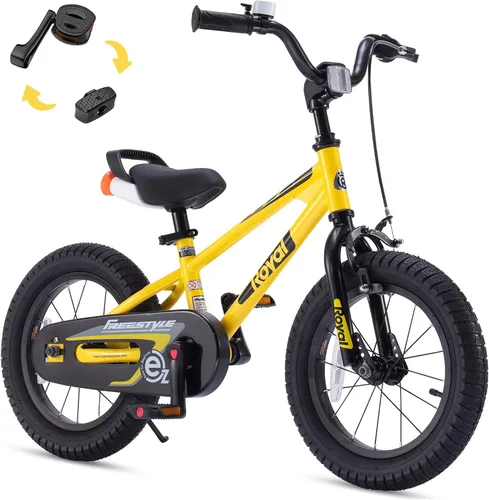 Vista 40 de RoyalBaby EZ Kids Bike 12 14 16 18 20 Inch Balance Pedal 2-in-1 Training Bicycle Boys Girls Ages 3 to 12 Years Easy Learn for Beginners