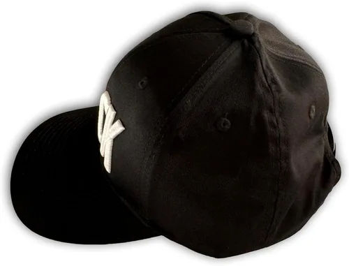 Vista 5 de Fuck Gorra De Béisbol El Snapback Estructurado Negro Con Blanco 3D Puff Bordado, Negro