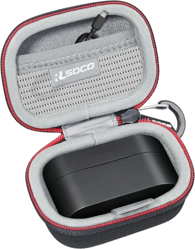 Vista 11 de RLSOCO Funda de transporte para Sony WF-1000XM4 líder en la industria con cancelación de ruido verdaderamente inalámbricos auriculares - Negro