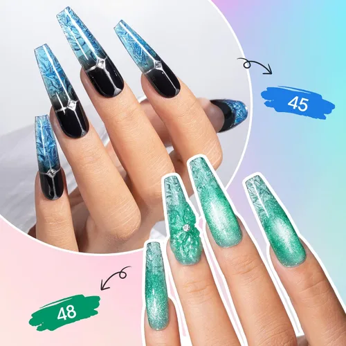 Vista 7 de GELLEN Gel constructor para uñas - Gel duro 10 en 1 para esculpir la Azul Amarillo Rojo Verde