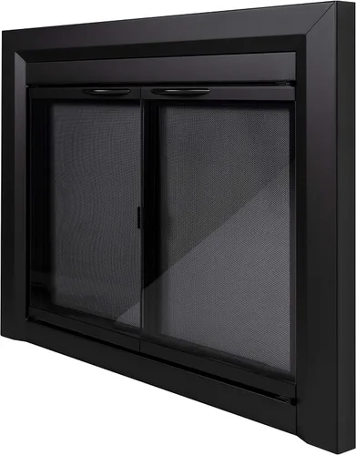 Vista 5 de Chimenea con puerta de vidrio Carlisle de Pleasant Heart CL-3000, color negro, CL-3302
