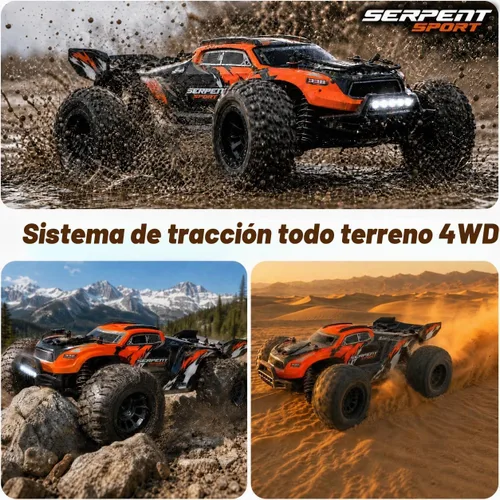 Vista 6 de Serpent 40 KMH RC Car for Adults, 1/18 4WD Remote Control Car Off Road