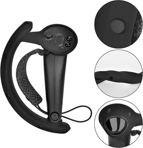 Vista 2 de VR Controller Grips Cover Accessories for Valve Index Valve Index Accessories Sweatproof Anti CollisionBlack