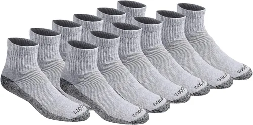 Vista 9 de Dickies Calcetines Dri-Tech para hombre con control de humedad, disponibles en tallas M-XXL (6, 12, 18 pares)