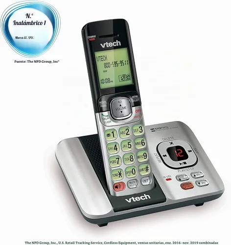 Vista 7 de Teléfono inalámbrico VTech DECT 6.0, Plateado