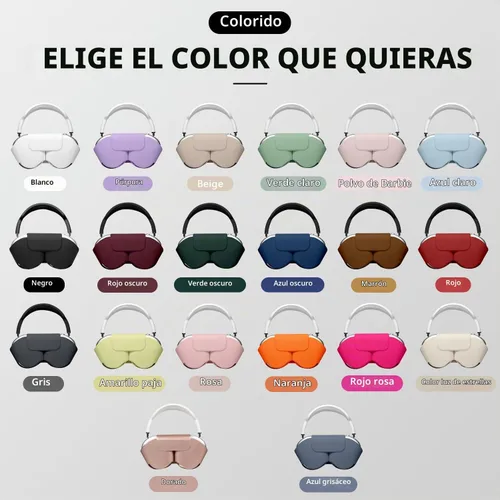 Vista 7 de Maxjoy para Apple Airpods Max Funda inteligente de cubierta, Accesorios de cubierta protectora de cuero PU suave para Airpod Max con modo de sueño