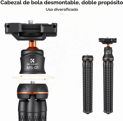 Vista 14 de K&F CONCEPT Mini trípode flexible