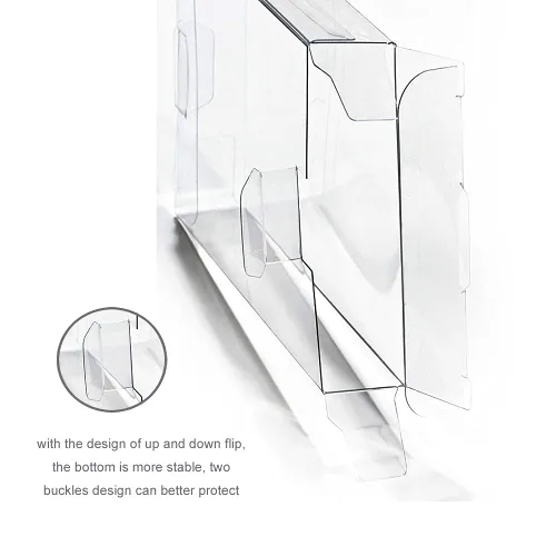 Vista 4 de CHILDMORY 20pcs Protector Box Clear Protection Case Sleeve for SNES Game Cartridge US Version