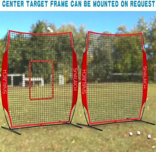Vista 3 de Pantalla portátil de bateo y lanzamiento para béisbol/sóftbol, funciona tanto para jugadores diestros como zurdos y protege a lanzadores