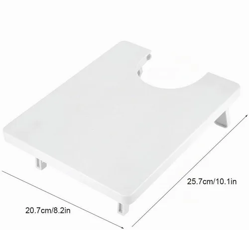 Vista 5 de Maxmartt Mini máquina de coser de plástico extensión mesa tablero 10.1 x 8.2 pulgadas hogar DIY artesanía accesorios