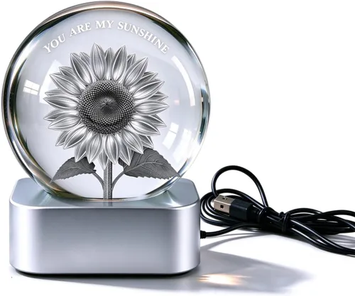 Vista 27 de Lámpara de mariposa, 2.36 pulgadas 3D K9 bola de cristal luz
