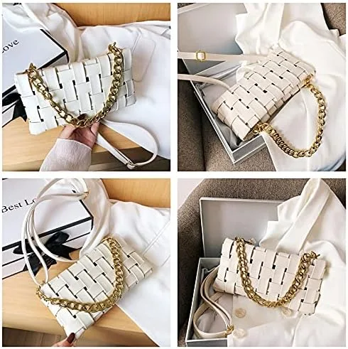 Vista 4 de Bolso de mano trenzado para mujer
