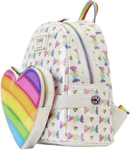 Vista 5 de Mini mochila Lisa Frank Logo Heart Rainbow de Loungefly, Varios