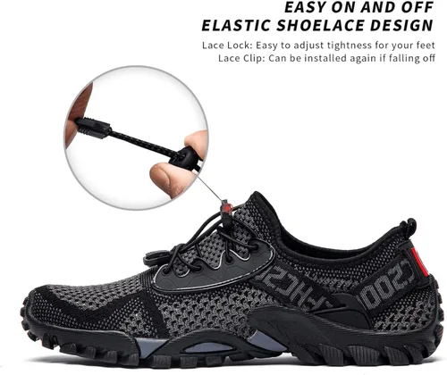 Vista 4 de SOBASO Zapatos de agua para mujer, secado rápido, senderismo, natación, playa, río, zapatos para pesca, deportes acuáticos, buceo, vela, viajes